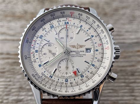 breitling navitimer gmt white|breitling navitimer 46mm price.